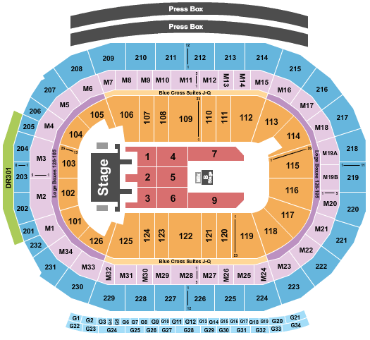 Little Caesars Arena Mana Seating Chart